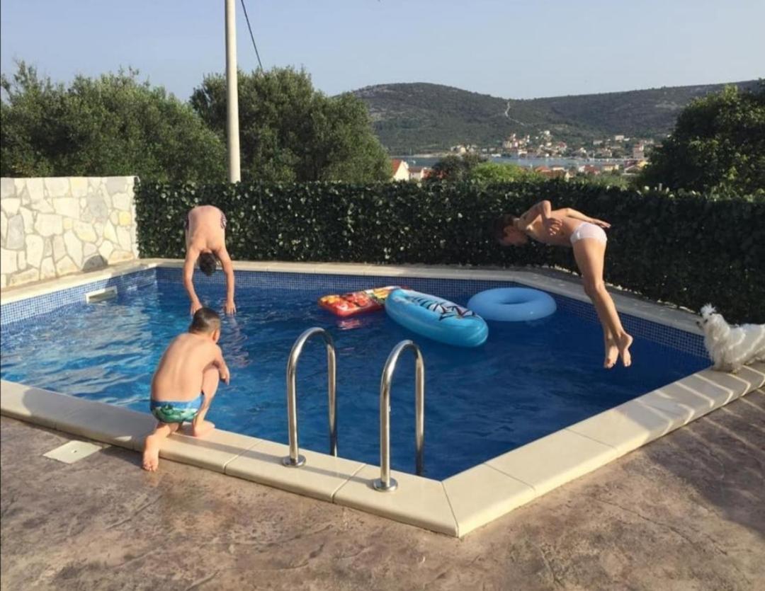 Villa Croatia Sea View With Heated Pool Винишче Экстерьер фото